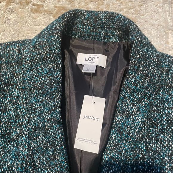NWT LOFT Peplum Tweed Jacket - Picture 4 of 8